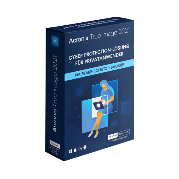 Acronis True Image 2021 Advanced | 250 GB cloud storage | 1 device | 1 year