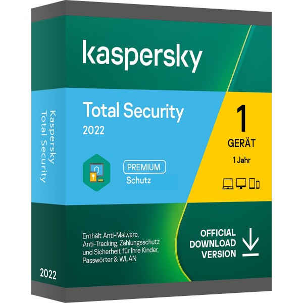 Kaspersky Total Security 2022 - PC-MAC-Android